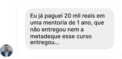 Depoimento de aluno